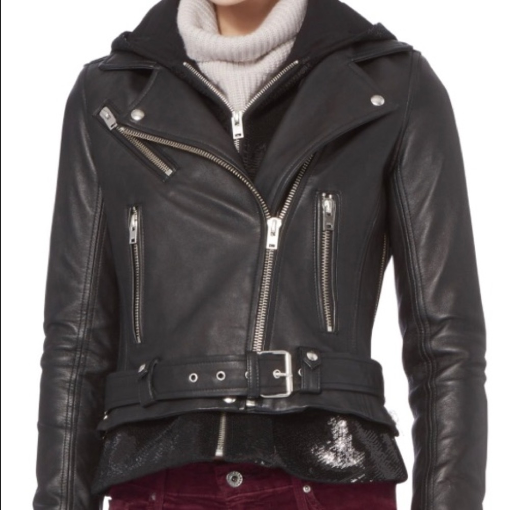 Iro Riley Sequin Insert Jacket 38 - image 3